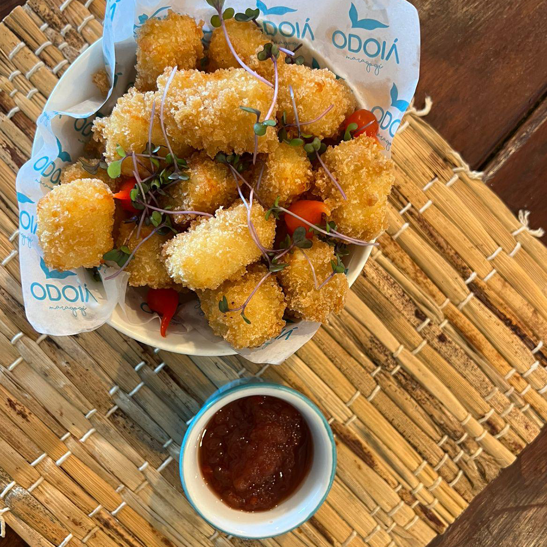 Breaded coalho cheese